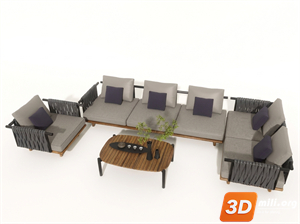 Outdoor Sofa Skp Files